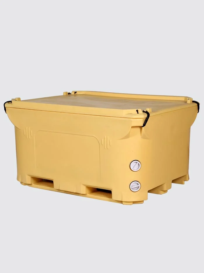 Insulated slurry ice storage bin