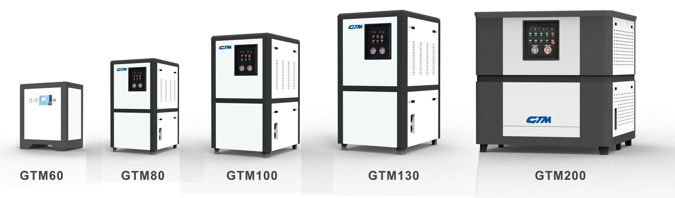 GTM slurry ice machine range illustrated in the manufacturer brochure